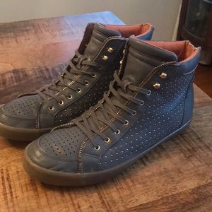 Rebecca Minkoff  Seta Studded Leather Sneaker
